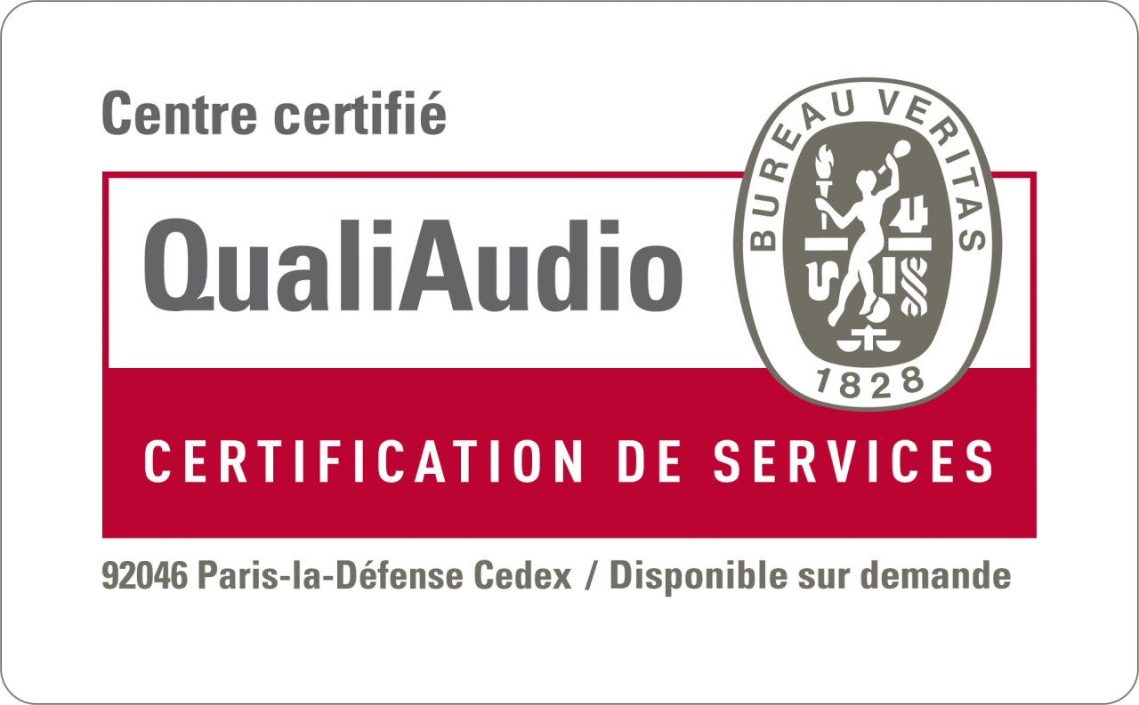 Certification QualiAUDIO